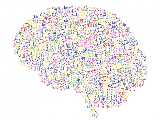 music and the brain free Scalable Vector Graphic