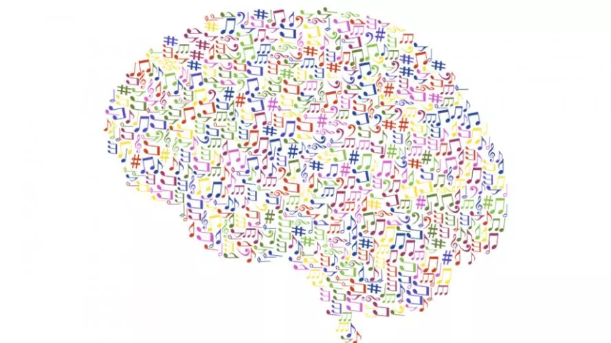 music and the brain free Scalable Vector Graphic