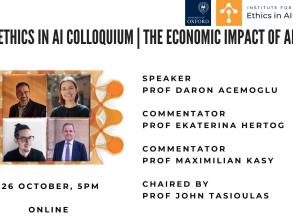 Profile picture of speakers for Ethics in AI and Economic Impact 